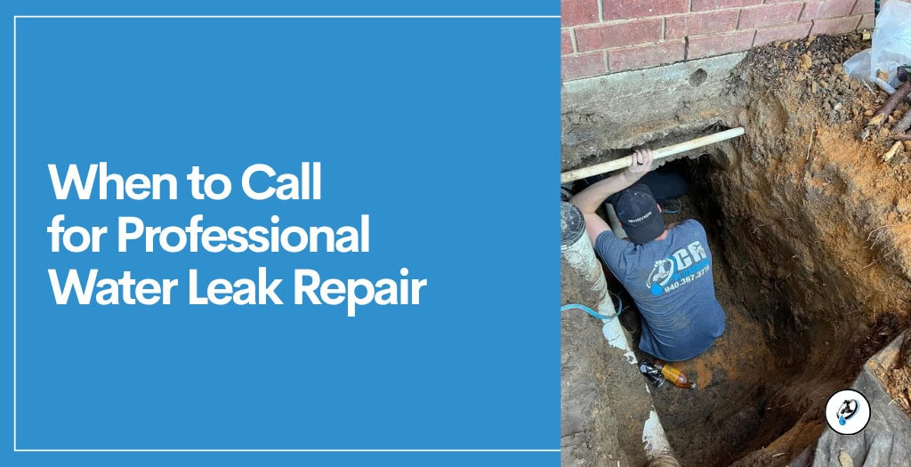 when to call for professional water leak repair