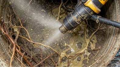 sewer line hydrdojetting
