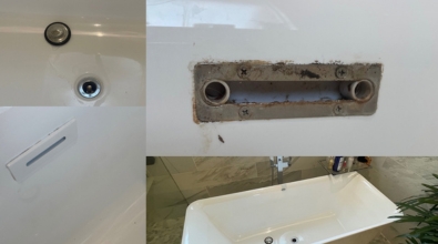 bathroom fixture installation