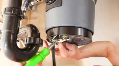 garbage disposal installation