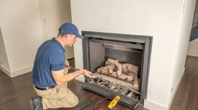 fireplace gas line services